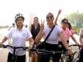 Geeta Phogat, Saweety Boora join Fit India Sundays on Cycle women's special edition - Hindi News | Geeta Phogat, Saweety Boora join Fit India Sundays on Cycle women's special edition | Latest other-sports News at Lokmattimes.com