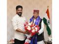 CM Revanth Reddy holds courtesy meeting with Telangana Governor Shiv Pratap Shukla - Hindi News | CM Revanth Reddy holds courtesy meeting with Telangana Governor Shiv Pratap Shukla | Latest politics News at Lokmattimes.com