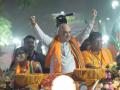 Amit Shah holds roadshow in Sonarpur Dakshin Assembly constituency as Bengal votes tomorrow - Hindi News | Amit Shah holds roadshow in Sonarpur Dakshin Assembly constituency as Bengal votes tomorrow | Latest politics News at Lokmattimes.com