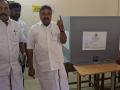Tamil Nadu polls: DMK Mudukulathur constituency candidate Raja Kannappan casts vote in Sivaganga - Hindi News | Tamil Nadu polls: DMK Mudukulathur constituency candidate Raja Kannappan casts vote in Sivaganga | Latest national News at Lokmattimes.com