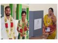 Polling underway in Tamil Nadu, newlywed couples turn up in wedding attire to cast their votes - Hindi News | Polling underway in Tamil Nadu, newlywed couples turn up in wedding attire to cast their votes | Latest entertainment News at Lokmattimes.com