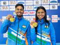 Shambhavi, Divyanshu, clinch mixed team air rifle gold with junior world record score - Hindi News | Shambhavi, Divyanshu, clinch mixed team air rifle gold with junior world record score | Latest other-sports News at Lokmattimes.com