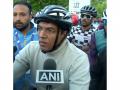 Union Minister Mansukh Mandaviya joins "Sundays on Cycle" drive in Srinagar - Hindi News | Union Minister Mansukh Mandaviya joins "Sundays on Cycle" drive in Srinagar | Latest other-sports News at Lokmattimes.com