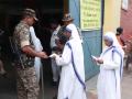 West Bengal polls: St Mary's Church School nuns cast votes as phase 2 polling underway across 142 seats - Hindi News | West Bengal polls: St Mary's Church School nuns cast votes as phase 2 polling underway across 142 seats | Latest national News at Lokmattimes.com