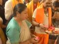 Delhi CM Rekha Gupta attends 'Prana Pratishtha' ceremony at city's Ram Temple Gaushala - Hindi News | Delhi CM Rekha Gupta attends 'Prana Pratishtha' ceremony at city's Ram Temple Gaushala | Latest national News at Lokmattimes.com