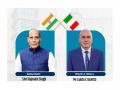 Defence Minister Rajnath Singh to hold bilateral talks with Italian counterpart Guido Crosetto today - Hindi News | Defence Minister Rajnath Singh to hold bilateral talks with Italian counterpart Guido Crosetto today | Latest international News at Lokmattimes.com