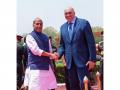 Defence Minister Rajnath Singh and his Italian counterpart Guido Crosetto hold wide ranging talks, discuss West Asia situation - Hindi News | Defence Minister Rajnath Singh and his Italian counterpart Guido Crosetto hold wide ranging talks, discuss West Asia situation | Latest international News at Lokmattimes.com