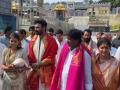 Newlyweds Bellamkonda Sai Sreenivas, Kavya Reddy offer prayers at Tirumala temple - Hindi News | Newlyweds Bellamkonda Sai Sreenivas, Kavya Reddy offer prayers at Tirumala temple | Latest entertainment News at Lokmattimes.com