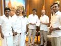 TVK Chief Vijay Meets Governor Rajendra Arlekar, Stakes Claim To Form Govt in Tamil Nadu - Hindi News | TVK Chief Vijay Meets Governor Rajendra Arlekar, Stakes Claim To Form Govt in Tamil Nadu | Latest national News at Lokmattimes.com