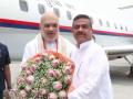 Home Minister Amit Shah arrives in West Bengal to chair party meeting as Central Observer - Hindi News | Home Minister Amit Shah arrives in West Bengal to chair party meeting as Central Observer | Latest national News at Lokmattimes.com