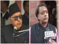 Farooq Abdullah writes to Tharoor, says 'we are not criminals' - Hindi News | Farooq Abdullah writes to Tharoor, says 'we are not criminals' | Latest national News at Lokmattimes.com