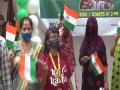 Sex workers celebrate Independence Day waving Indian flags - Hindi News | Sex workers celebrate Independence Day waving Indian flags | Latest national News at Lokmattimes.com