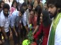 TRS MP plants saplings in Hyderabad as part of 'Green India' initiative - Hindi News | TRS MP plants saplings in Hyderabad as part of 'Green India' initiative | Latest national News at Lokmattimes.com
