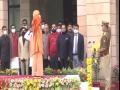 Republic Day: CM Yogi Adityanath unfurls tricolour in Lucknow - Hindi News | Republic Day: CM Yogi Adityanath unfurls tricolour in Lucknow | Latest national News at Lokmattimes.com