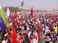 Huge crowd at first joint rally of Left-Cong-ISF in Kolkata, no consensus yet over seat-sharing - Hindi News | Huge crowd at first joint rally of Left-Cong-ISF in Kolkata, no consensus yet over seat-sharing | Latest politics News at Lokmattimes.com