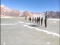 Republic Day: ITBP jawans march with national flag on frozen water body in Ladakh - Hindi News | Republic Day: ITBP jawans march with national flag on frozen water body in Ladakh | Latest national News at Lokmattimes.com