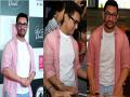 Is pink shirt Aamir Khan's lucky charm? - Hindi News | Is pink shirt Aamir Khan's lucky charm? | Latest entertainment News at Lokmattimes.com