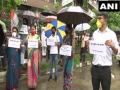 Assam Congress stages protest under 'Save Democracy, Save Constitution' campaign - Hindi News | Assam Congress stages protest under 'Save Democracy, Save Constitution' campaign | Latest national News at Lokmattimes.com