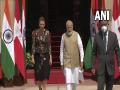 PM Modi meets Danish counterpart Frederiksen on her first state visit to India - Hindi News | PM Modi meets Danish counterpart Frederiksen on her first state visit to India | Latest international News at Lokmattimes.com