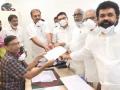 Dokka Manikya Vara Prasad files nomination as YSRCP candidate for MLC by-election in Andhra Pradesh - Hindi News | Dokka Manikya Vara Prasad files nomination as YSRCP candidate for MLC by-election in Andhra Pradesh | Latest politics News at Lokmattimes.com