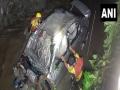 Car with two passengers falls into drain following heavy rainfall in Dehradun - Hindi News | Car with two passengers falls into drain following heavy rainfall in Dehradun | Latest national News at Lokmattimes.com