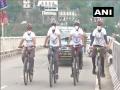 J-K: BRO organises cycle expedition to raise awareness about COVID-19 - Hindi News | J-K: BRO organises cycle expedition to raise awareness about COVID-19 | Latest national News at Lokmattimes.com