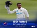 Conway registers highest Test score by men's Test debutant in England - Hindi News | Conway registers highest Test score by men's Test debutant in England | Latest cricket News at Lokmattimes.com
