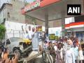 Congress holds nationwide protest against rising fuel prices - Hindi News | Congress holds nationwide protest against rising fuel prices | Latest politics News at Lokmattimes.com