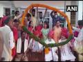 Nadda celebrates his father's birthday at native village in Himachal's Bilaspur - Hindi News | Nadda celebrates his father's birthday at native village in Himachal's Bilaspur | Latest national News at Lokmattimes.com
