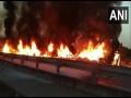 Rajasthan: 4 killed as trucks caught fire after collision at NH 8 in Ajmer - Hindi News | Rajasthan: 4 killed as trucks caught fire after collision at NH 8 in Ajmer | Latest national News at Lokmattimes.com