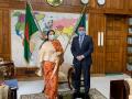 Indian envoy Vikram Doraiswami calls on Bangladesh Jatiya Sangsad Speaker Shirin Sharmin Chaudhury - Hindi News | Indian envoy Vikram Doraiswami calls on Bangladesh Jatiya Sangsad Speaker Shirin Sharmin Chaudhury | Latest international News at Lokmattimes.com