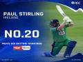 ICC ODI Player Rankings: Stirling, Mehidy gain big after shining in Cricket WC Super League - Hindi News | ICC ODI Player Rankings: Stirling, Mehidy gain big after shining in Cricket WC Super League | Latest cricket News at Lokmattimes.com
