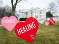 First lady Jill Biden gives Valentine's Day surprise, installs hearts on White House lawn - Hindi News | First lady Jill Biden gives Valentine's Day surprise, installs hearts on White House lawn | Latest international News at Lokmattimes.com
