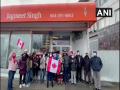 Protest in Canada's Burnaby against attacks on Hindu minorities by Khalistan supporters - Hindi News | Protest in Canada's Burnaby against attacks on Hindu minorities by Khalistan supporters | Latest international News at Lokmattimes.com