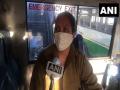 In a first, only woman driver in HRTC drives bus on inter-state route - Hindi News | In a first, only woman driver in HRTC drives bus on inter-state route | Latest national News at Lokmattimes.com
