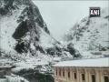 Uttarakhand: Badrinath Dham covered in blanket of snow - Hindi News | Uttarakhand: Badrinath Dham covered in blanket of snow | Latest national News at Lokmattimes.com
