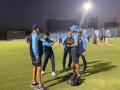 T20 WC: Dhoni joins Team India as Kohli and boys begin preparation for showpiece event - Hindi News | T20 WC: Dhoni joins Team India as Kohli and boys begin preparation for showpiece event | Latest cricket News at Lokmattimes.com