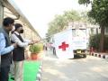 Mansukh Mandaviya flags off Red Cross trucks for donation of blankets, medicines, other relief materials - Hindi News | Mansukh Mandaviya flags off Red Cross trucks for donation of blankets, medicines, other relief materials | Latest national News at Lokmattimes.com