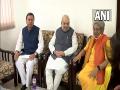 Amit Shah meets Shantikunj Ashram chief Pranav Pandya in Haridwar - Hindi News | Amit Shah meets Shantikunj Ashram chief Pranav Pandya in Haridwar | Latest national News at Lokmattimes.com