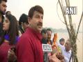 Manoj Tiwari reaches Yamuna Ghat for Chhath Puja, says will not follow DDMA order - Hindi News | Manoj Tiwari reaches Yamuna Ghat for Chhath Puja, says will not follow DDMA order | Latest national News at Lokmattimes.com