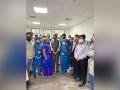 Mansukh Mandviya congratulates healthcare workers at AIIMS Kalyani in WB as India surpasses 150 cr COVID vaccination mark - Hindi News | Mansukh Mandviya congratulates healthcare workers at AIIMS Kalyani in WB as India surpasses 150 cr COVID vaccination mark | Latest national News at Lokmattimes.com