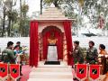 Himachal Pradesh: Kargil War Hero Capt Vikram Batra's bust unveiled at Palampur Military Station - Hindi News | Himachal Pradesh: Kargil War Hero Capt Vikram Batra's bust unveiled at Palampur Military Station | Latest national News at Lokmattimes.com