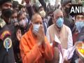 UP Polls: Yogi Adityanath holds door-to-door election campaign in Ghaziabad - Hindi News | UP Polls: Yogi Adityanath holds door-to-door election campaign in Ghaziabad | Latest politics News at Lokmattimes.com