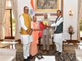 UP CM Yogi Adityanath meets President Kovind, PM Modi in New Delhi - Hindi News | UP CM Yogi Adityanath meets President Kovind, PM Modi in New Delhi | Latest politics News at Lokmattimes.com