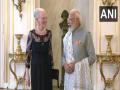 PM Modi meets Queen of Denmark Margrethe II at her palace - Hindi News | PM Modi meets Queen of Denmark Margrethe II at her palace | Latest international News at Lokmattimes.com