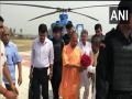 CM Yogi arrives in Ayodhya to lay foundation stone of Ram Temple's 'Garbha Griha' - Hindi News | CM Yogi arrives in Ayodhya to lay foundation stone of Ram Temple's 'Garbha Griha' | Latest national News at Lokmattimes.com