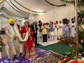 Punjab CM Bhagwant Mann weds Gurpreet Kaur in traditional Sikh ceremony - Hindi News | Punjab CM Bhagwant Mann weds Gurpreet Kaur in traditional Sikh ceremony | Latest national News at Lokmattimes.com