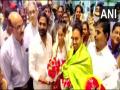 CWG 2022: Gold medallist Sreeja Akula receives grand welcome at Hyderabad airport - Hindi News | CWG 2022: Gold medallist Sreeja Akula receives grand welcome at Hyderabad airport | Latest other-sports News at Lokmattimes.com
