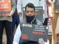 Fadnavis, BJP leaders demonstrate against Maharashtra govt; demand Rs 50,000 cr package for farmers, workers - Hindi News | Fadnavis, BJP leaders demonstrate against Maharashtra govt; demand Rs 50,000 cr package for farmers, workers | Latest politics News at Lokmattimes.com