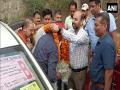 J-K: Pilgrims for Amarnath yatra formally welcomed at Nashri by District Commissioner - Hindi News | J-K: Pilgrims for Amarnath yatra formally welcomed at Nashri by District Commissioner | Latest national News at Lokmattimes.com
